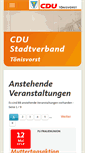 Mobile Screenshot of cdu-toenisvorst.de